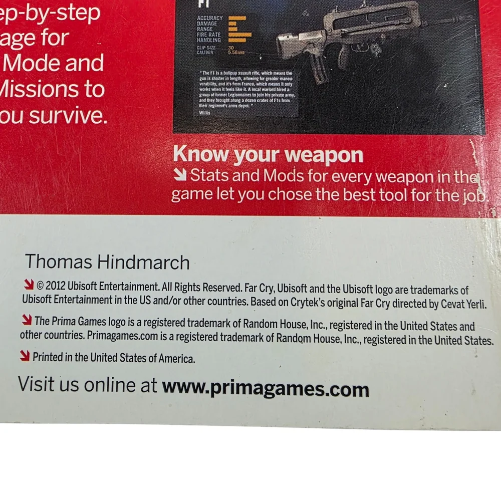 Far Cry 3 Official Strategy Guide Book Prima Games